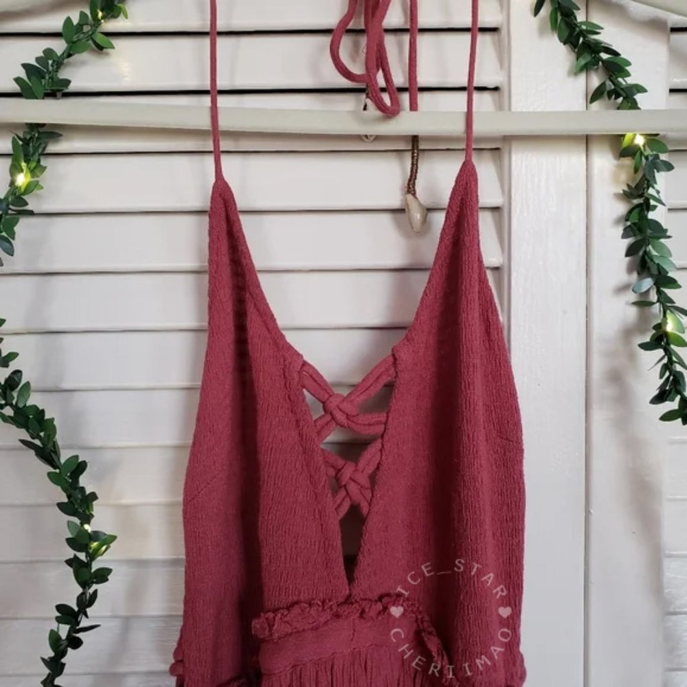 Free People RARE Coconuts All Day Macrame Maxi Dress - Picture 4 of 9